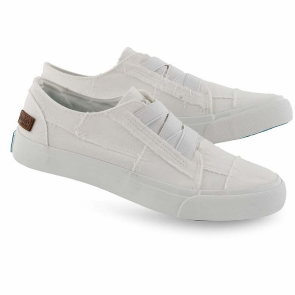Malibu Shoes - Blowfish Malibu Canvas Distressed White Sneaker